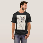 Dog Graphic Men's T – シャツ (正面フル)