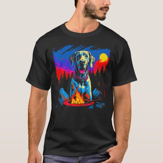 Dog Great Dane Nature Tシャツ (正面)