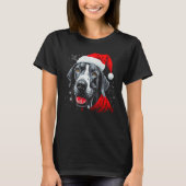 Dog Great Dane Xmas Tシャツ (正面)
