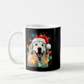 Dog Great Pyrenees Christmas  コーヒーマグカップ (左)