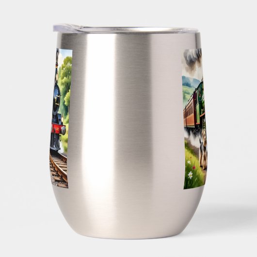 Dog Greeting steam train (右面)