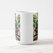 Dog Greeting steam train コーヒーマグカップ (中央)