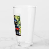 Dog Greeting steam train タンブラーグラス (左)