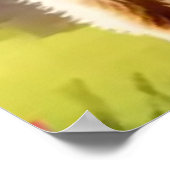 Dog Greeting steam train ポスター (角)