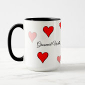 Dog groomed with Love mug  マグカップ (左)