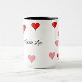 Dog groomed with Love mug  マグカップ (中央)