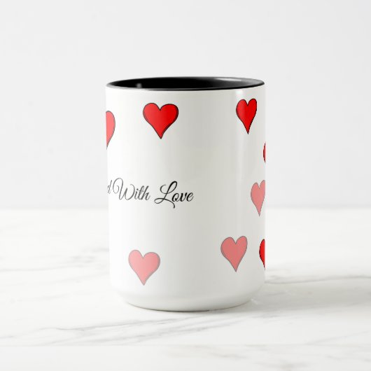 Dog groomed with Love mug マグカップ (中央)