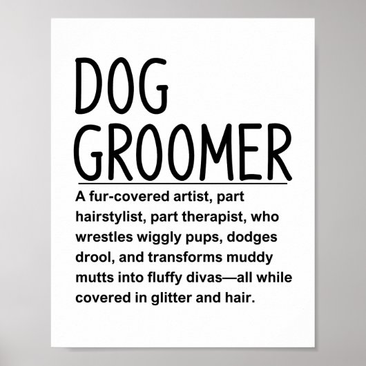 Dog groomer ポスター (正面)