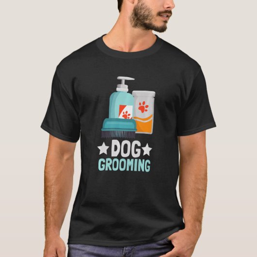 Dog Groomer And Dog Hair Grooming Premium Tシャツ (正面)