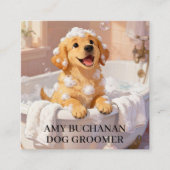 Dog Groomer Business Card スクエア名刺 (正面)