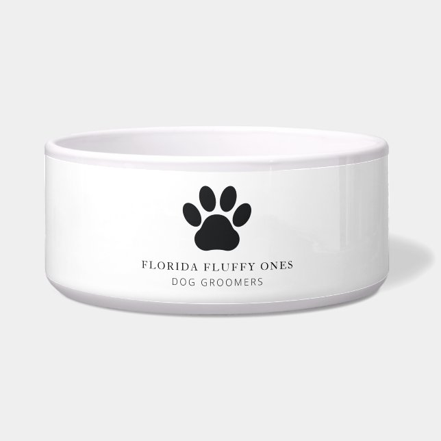 Dog Groomer Business Water and Food Pet Bowl ボウル (正面)