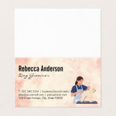 Dog Groomer Cutting Hair 名刺 (外部フラット)