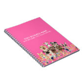 Dog Groomer Dairy Neon Pink ノートブック (右側)