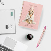 Dog Groomer Spa Cute Lab Personalized Pen 青ボールペン