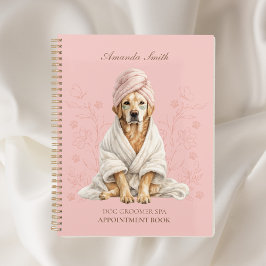 Dog Groomer Spa Personalized Appoitment Notebook プランナー手帳