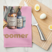 Dog Groomer Watercolor Personalized  キッチンタオル (四つ折り)