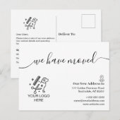 Dog Groomer We Have Moved Business Address Change ポストカード (正面/裏面)
