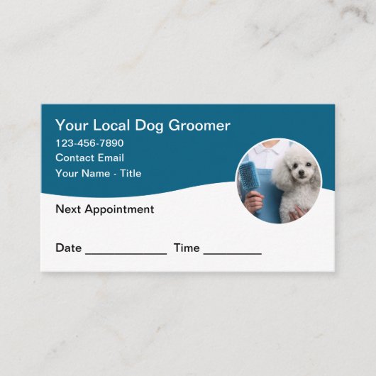 Dog Grooming Customer Appointment Cards 予約カード (正面)