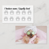 Dog Grooming, Dog Wash Loyalty Card ロイヤリティカード (正面/裏面)