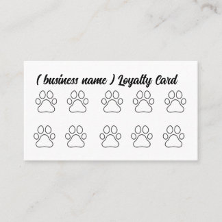Dog Grooming, Dog Wash Loyalty Card ロイヤリティカード