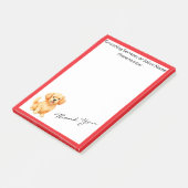 Dog Grooming Personalized Luxury Modern Collection ポストイット (アングル)