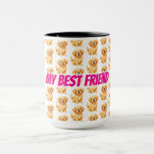 Dog Grooming Personalized Luxury Modern Collection マグカップ (中央)