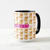 Dog Grooming Personalized Luxury Modern Collection マグカップ (正面右)