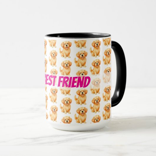 Dog Grooming Personalized Luxury Modern Collection マグカップ (正面右)
