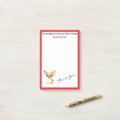 Dog Grooming Personalized Luxury Trendy Collection ポストイット (デスク上)