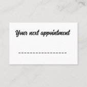 Dog grooming Spa Business Card 名刺 (裏面)