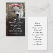 Dog Grooming Spa Business Card 名刺 (正面/裏面)