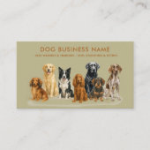 Dog Grooming Walking Sitting Training 名刺 (正面)