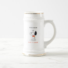Dog Hair Don’t Care かわいい子犬のマグカップ – 犬好きのためのグッズ ビールジョッキ