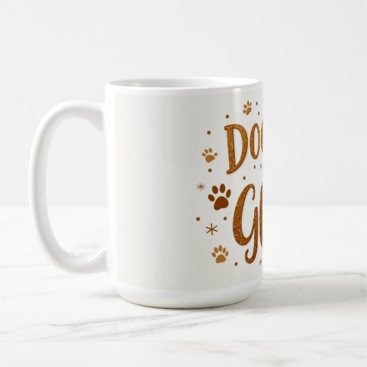 Dog Hair Is My Glitter – 15 oz Funny Dog Mom Mug コーヒーマグカップ (左)