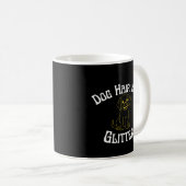Dog Hair Is My Glitter Funny Dog Lover コーヒーマグカップ (正面右)