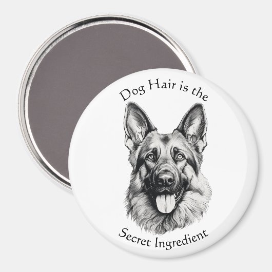 Dog Hair Is the Secret Ingredient Magnet マグネット (正面/裏面)