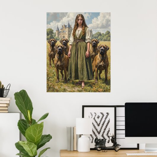 Dog Handler ポスター (ホームオフィス)