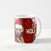 Dog Happy Holiday Mug コーヒーマグカップ (正面右)