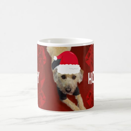 Dog Happy Holiday Mug コーヒーマグカップ (中央)