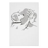 Dog high five ポスター (正面)