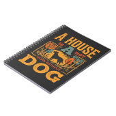 Dog Home Vintage House ノートブック (左側)