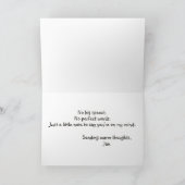 Dog & Horse Friends Boop Warm Wishes Greeting Card カード (内部)