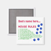 Dog House Rules – 住むルール マグネット (正面/裏面)