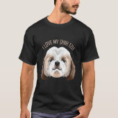 Dog     I Love My Shih Tzu Tシャツ (正面)