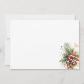Dog in a Sleigh Christmas Card (Flat) サンキューカード (裏面)