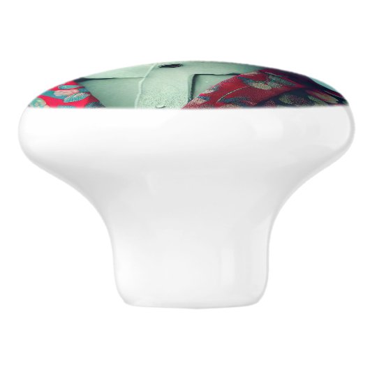 Dog in a suit セラミックノブ (側面)