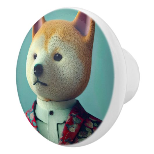 Dog in a suit セラミックノブ (右)
