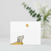 Dog in a Yellow Rain Jacketはがき シーズンポストカード (スタンド正面)