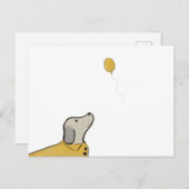 Dog in a Yellow Rain Jacketはがき シーズンポストカード (正面/裏面)