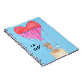 Dog in Hot Air Balloon ノートブック (右側)